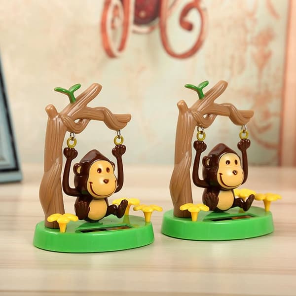 Solcelledrevet danseleker Monkey Swinging Dancer Lekebil