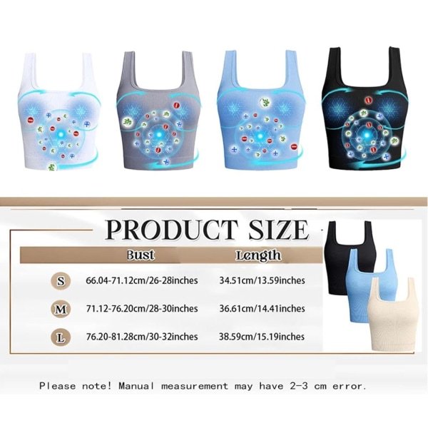Ionic Shaping ærmeløs skjorte Ionic Shaping Vest SORT M Black M