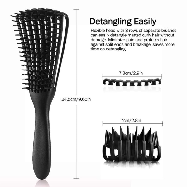 Detangling Brush Hair Scalp Massager LJUSROSA light pink