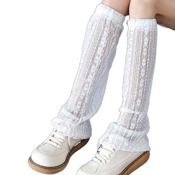 Spetsstrumpor Mesh VIT 2 2 White 2-2
