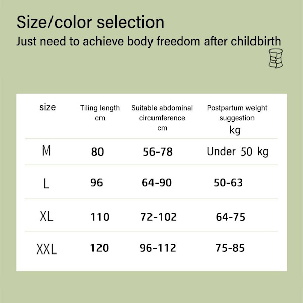Modelleringsbälte Postpartum Bandage VIT 2XL 2XL white 2XL-2XL
