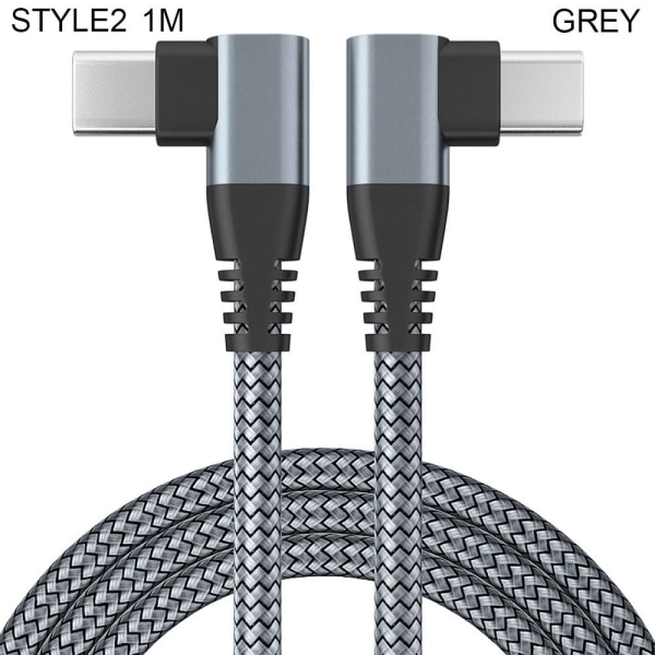 USB C till USB C-sladd Kabel GRÅ 1MSTYLE2 STYLE2 Grey 1mStyle2-Style2