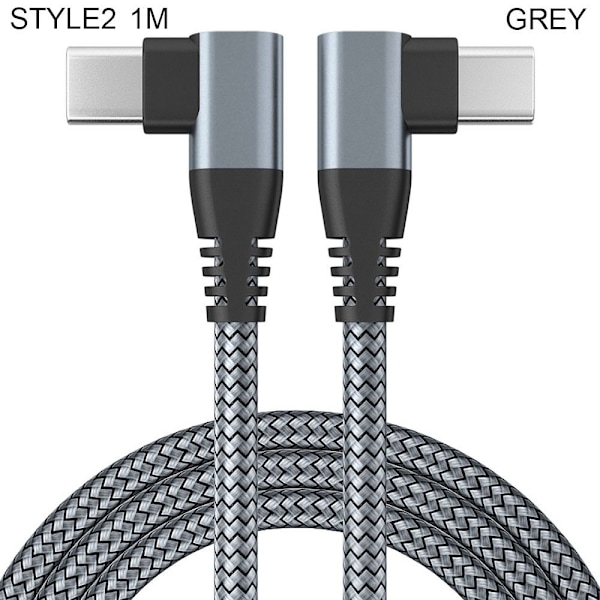 USB C - USB C -johtokaapeli HARMAA 1MSTYLE2 STYLE2 Grey 1mStyle2-Style2