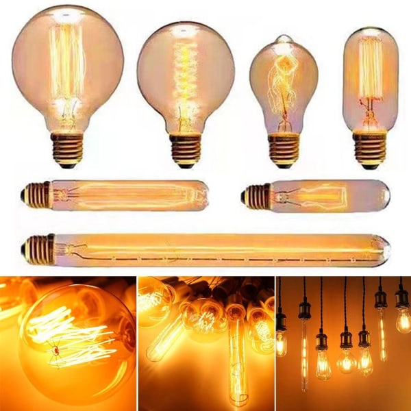 Vintage Retro Bulb Filament A19 40W A19 40W A19 40W