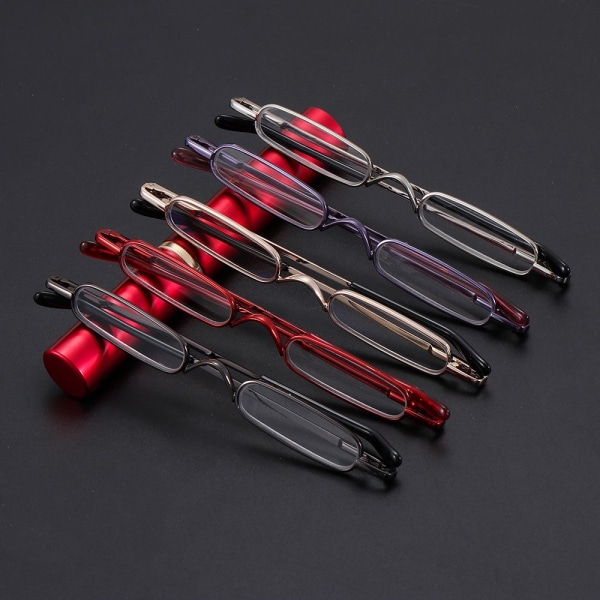 Slim Pen läsglasögon Smala läsglasögon RÖD STYRKE 3,5X red Strength 3.5x