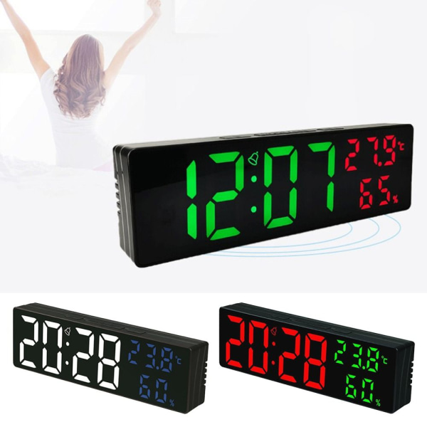 Digital Väggklocka Elektronisk LED-Klocka 2 2