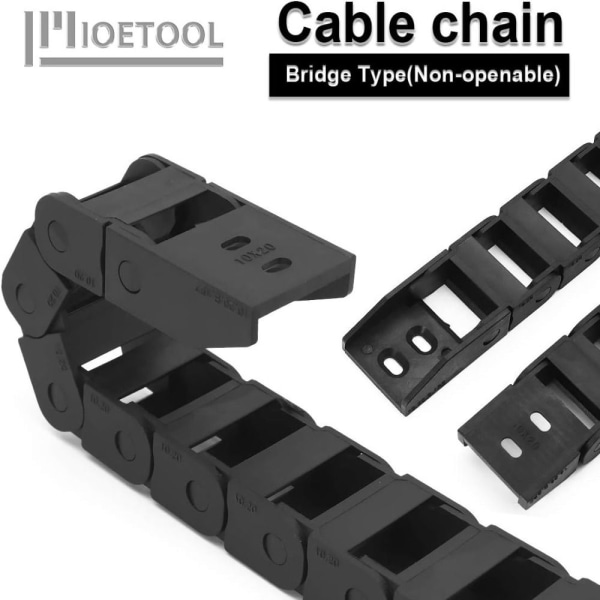 10X20mm Drag Chain Bridge Type Plast Kabelbærer Kabel