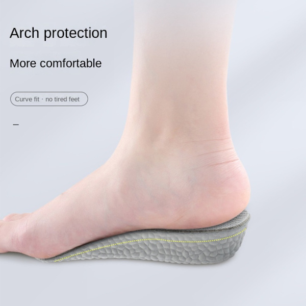 Korkeutta lisäävät pohjalliset puolikokoinen kenkäpehmuste GREY 3,5 CM2 PAIR 2 grey 3.5cm2 pair-2 pair