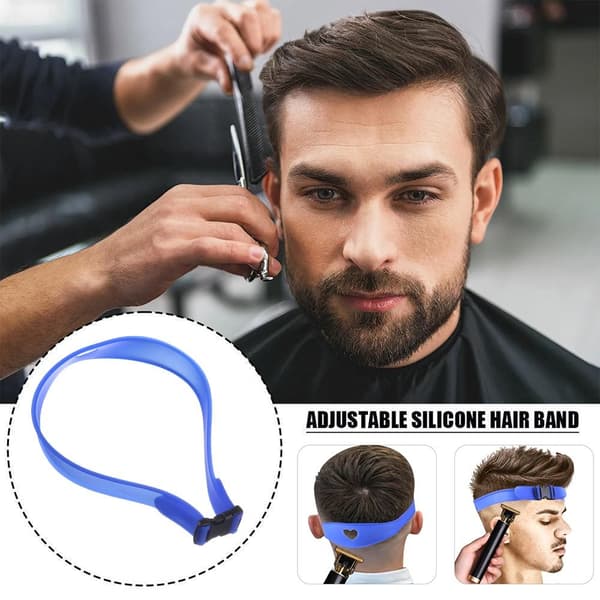 Halslinje Rakmall Hem Hårklippning BLÅ Blue