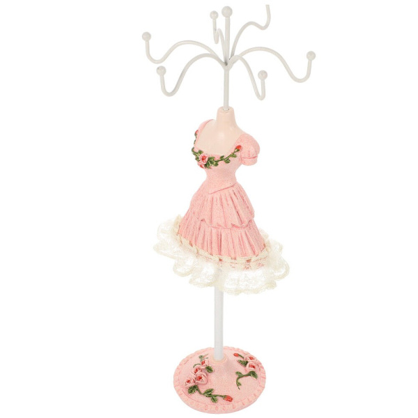 Halsband Display Stand Smycken Display Stand ROSA pink