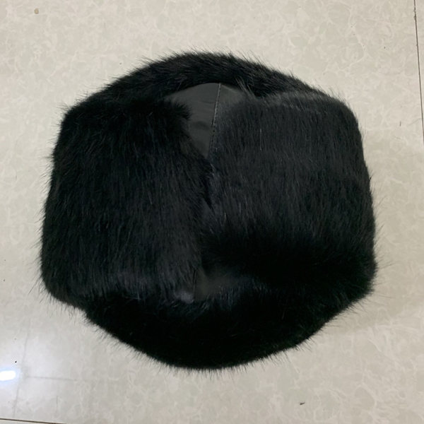 Varm vinterlue for menn tykk fluffy lue E E E