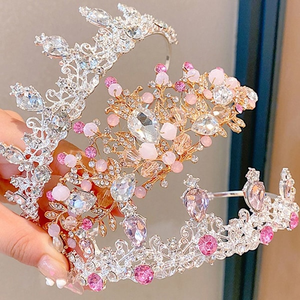 Princess Crown Tiaras Pandebånd STYLE 3 STYLE 3 Style 3