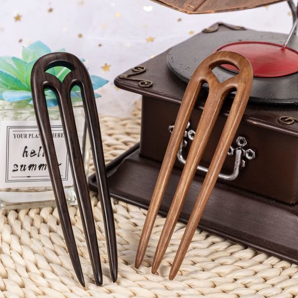 Hair Forks Retro Hair Sticks SORT black