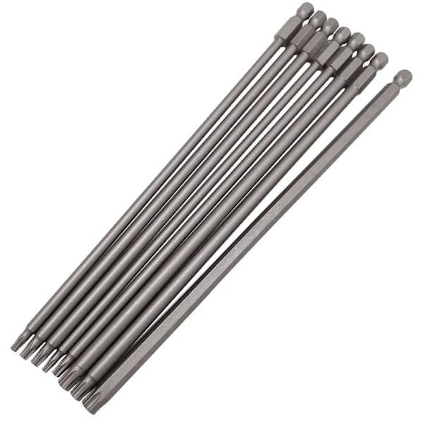 8 st Torx- set Magnetisk sabotage