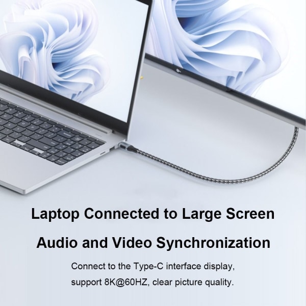 USB-C till typ C-kabel USB 4.0 Gen 3 1.2M 1.2m