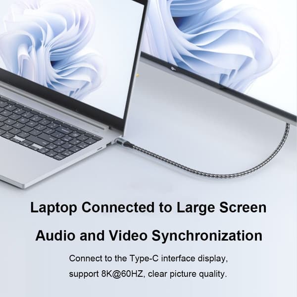USB-C till typ C-kabel USB 4.0 Gen 3 1M 1m