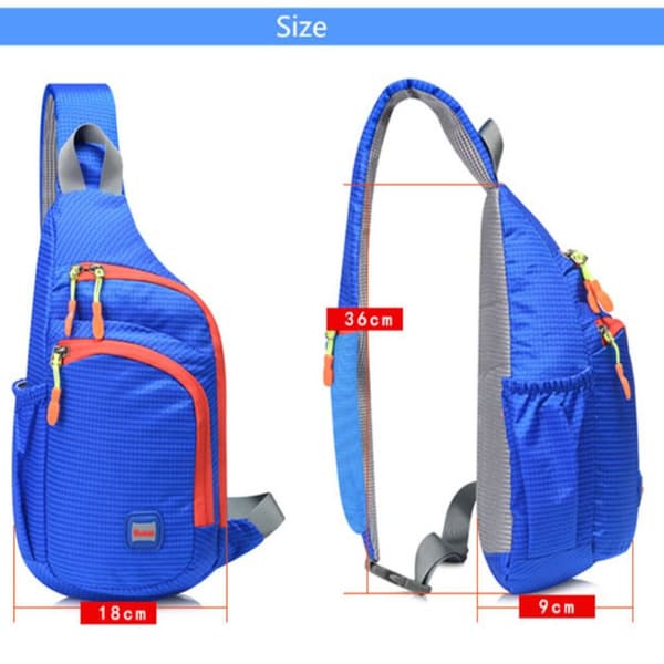 Crossbody brysttasker Sport Bottle Bagpack SORT black