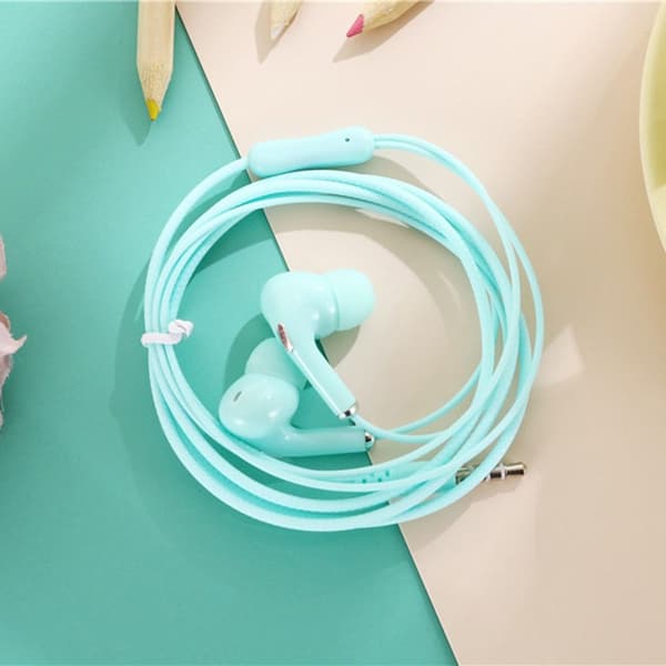 Øretelefoner Kablet Headset BLÅ Blue