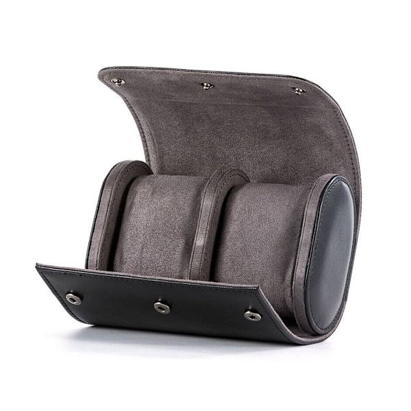 Klokke Oppbevaringsboks Klokkerulle Utstillingsboks SVART 2 SLOT 2 SLOT Black 2 Slot-2 Slot