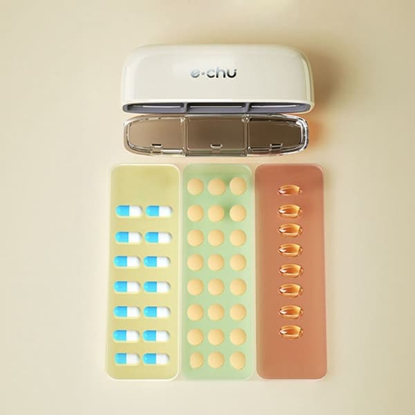 Pill Box Medicin Container Box VIT white