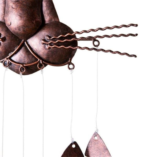Wind Chime Cat and Fish Metal