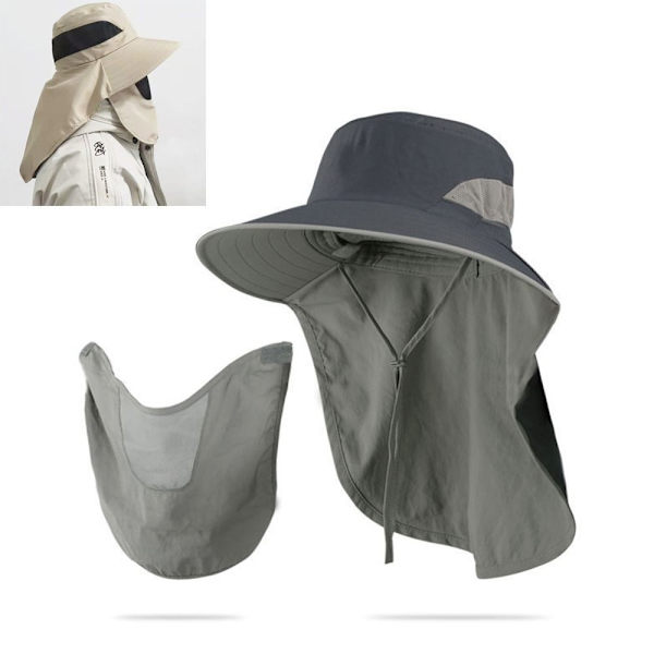 Fiskehatt Solhatt LJUSGRÅ light grey