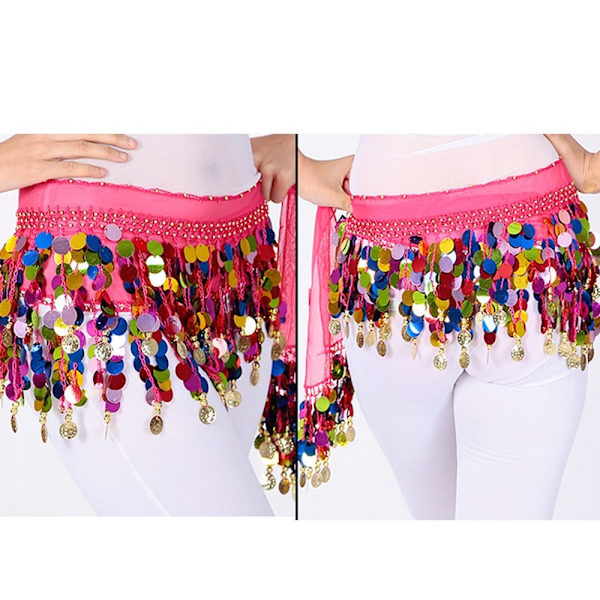 Mavedansbælte Hoftetørklæde SORT Black