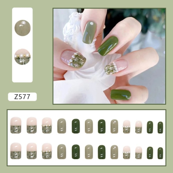 24st False Nails Long Square Z577 Z577