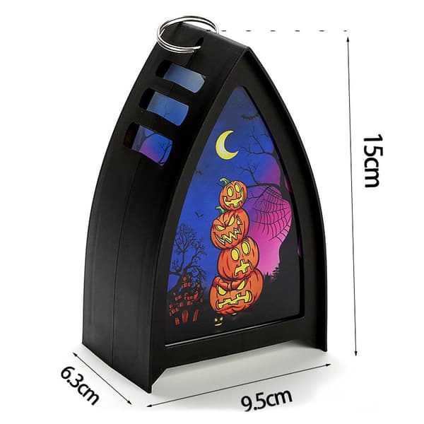 Halloween Wind Lantern Lysestake Ghost LED Light PUMPKIN Pumpkin