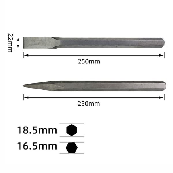 Flat meisel Spiss meisel SPISS MEISEL SPISS MEISEL Pointed Chisel