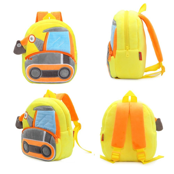 Kids Engineering ryggsekk tegneserie gravemaskin ryggsekk 09 09 09