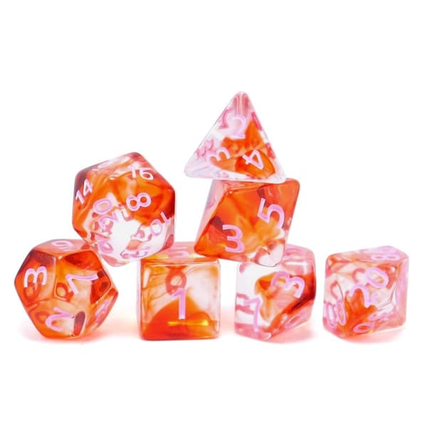 7 Stk/sett DND Terning Polyhedral Terning GRØNN GRØNN Green