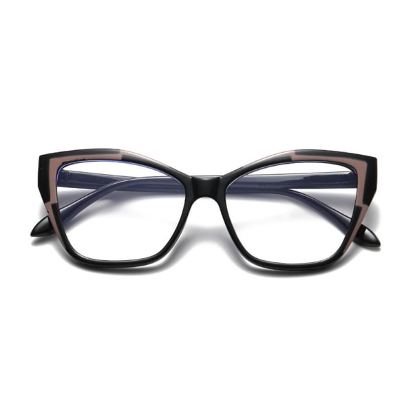 Anti-Blue Light Glasögon Fyrkantiga Glasögon SVART Black