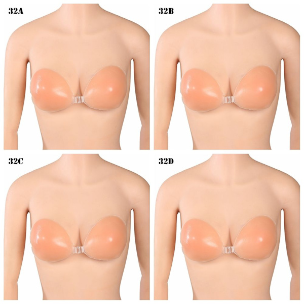 Silikongel Invisible Bras Självhäftande 32C 32C