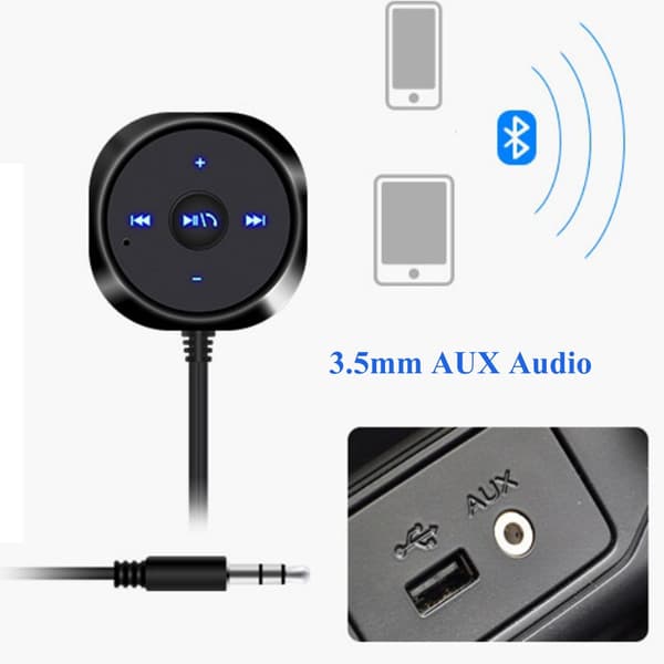 Trådløs Bluetooth musikkmottaker Håndfri Bluetooth Black