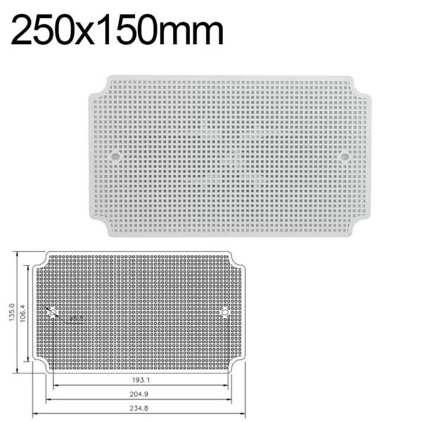 Bundplade Honeycomb Gitterplade 250X150MM 250x150mm