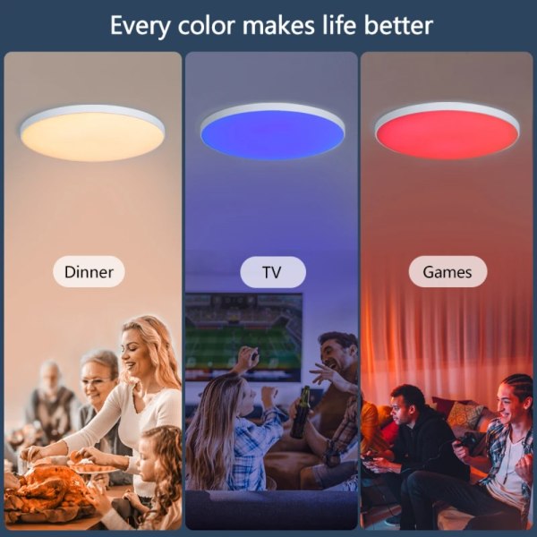 Smart Taklampe LED Lys EU EU