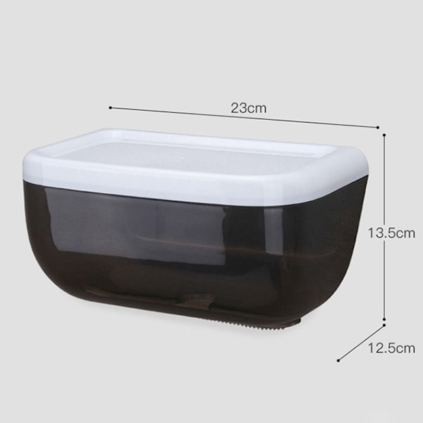 Toalettpapirholder Tissue Box SORT Black