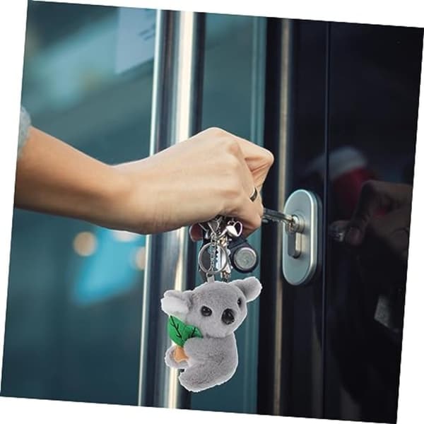 Fluffy Keychain auton avaimenperä Koala Bear avaimenperä