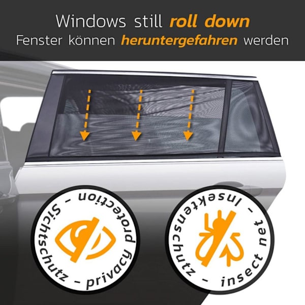 2 KPL Auton ikkunaverho Verho Sivuikkuna 2 KPL ETU 2 KPL ETU 2Pcs Front