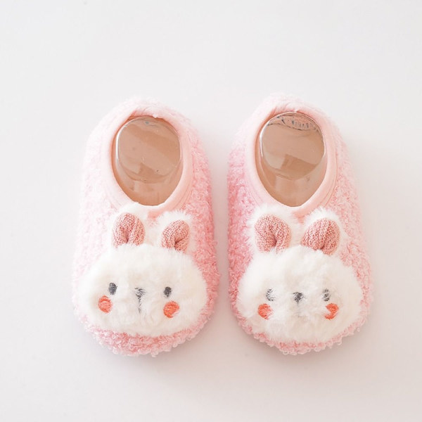 Toddler sukat, liukumattomat pehmeät pohjalliset sukat PINK M PINK M