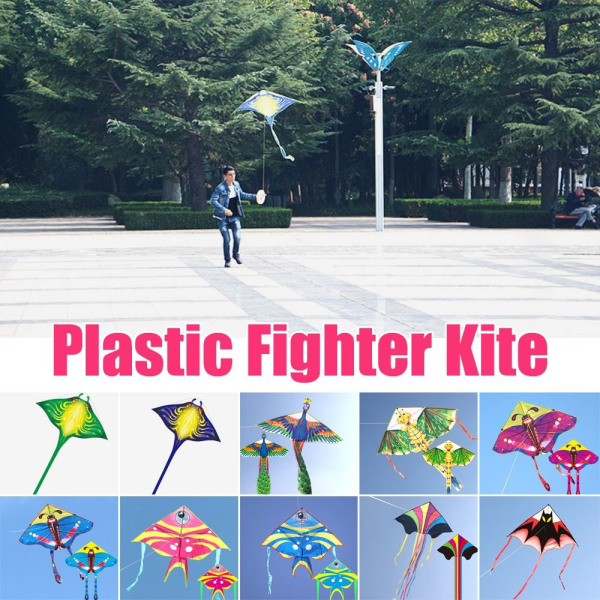 Plastic Fighter Kite Large Plane Kites 9 9 9