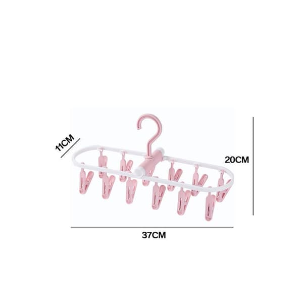 Folding Hanger Undertøy Sokker Clip ROSA pink
