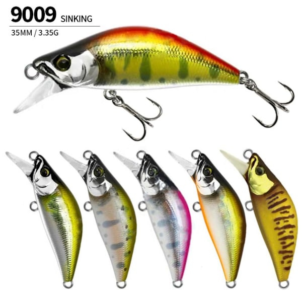 2 stk Mini Fiskeagn VIB synkende Lure E E E