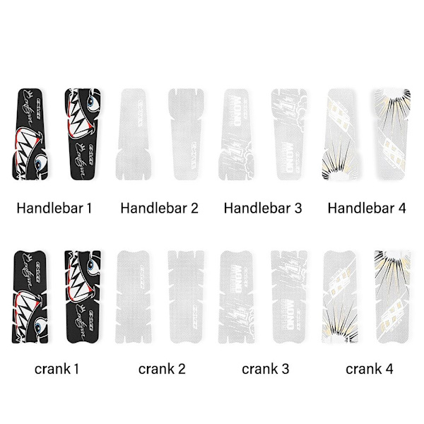 Polkupyörän ohjaustangon suojatarra Polkupyörän kammen tarrat CRANK 3 crank 3