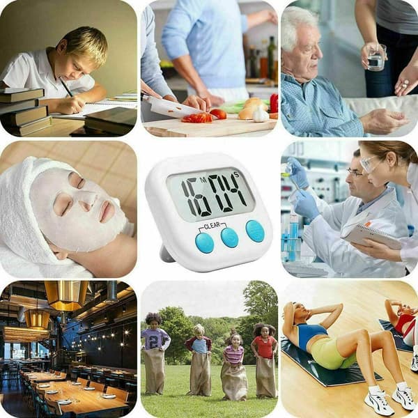 1 ST Kökstimer Digital Timer VIT White