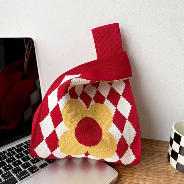 Knit käsilaukku Kangaskassi RED1 red1