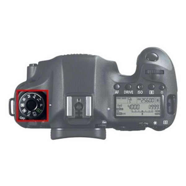 3 stk. Dial Mode Interface Cap 6D Interface Cap Camera Top Cover
