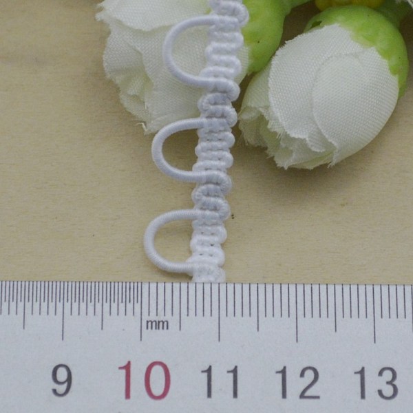 Gimp Braid Trim elastinen napin silmukka MULTICALOR Multicolor