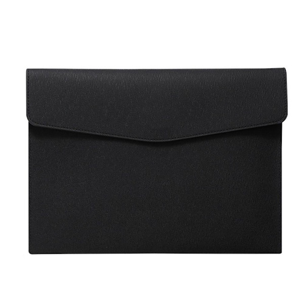 Läder Mapp Portfölj SVART black